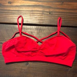 Red Criss-Cross Bralette